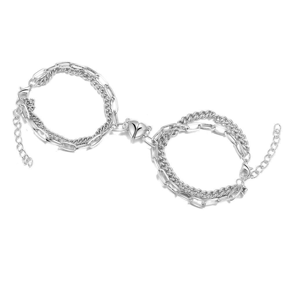 Pulsera De Aleación De Hebilla De Imán De Corazón al por mayor